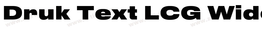 Druk Text LCG Wide M字体转换